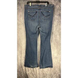 z cavaricci womens jeans Boot Cut Flare Plus Size 20 Waist 30 Inseam Medium Blue